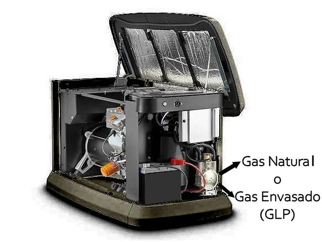 Generac a gas natural o glp